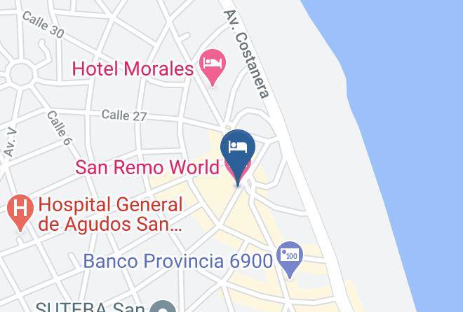 Mar Del Tuyu - San Remo World Hotel Maps