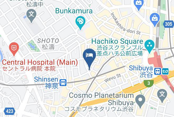 Shibuya Ward - Hotel San Road Shibuya Dogenzaka Maps