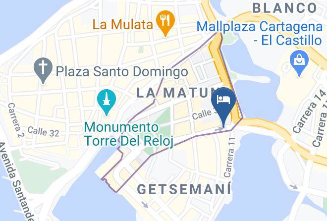 Cartagena De Indias - Hotel San Roque Maps