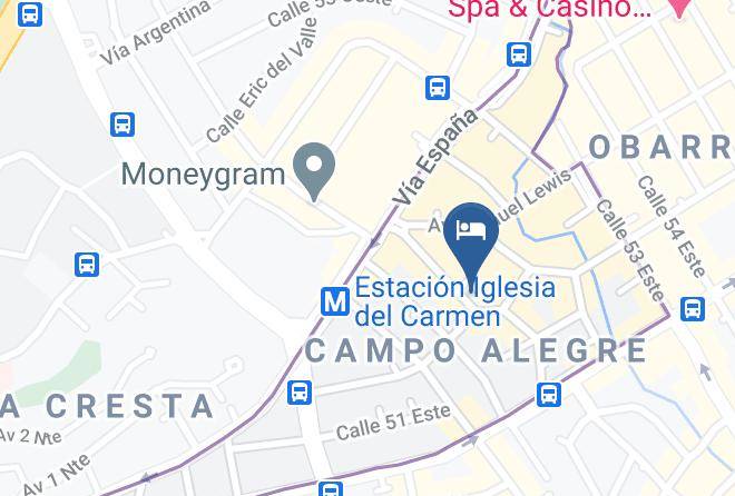 Bella Vista - Hotel San Roque Panama Maps