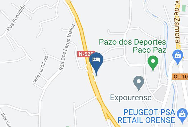 Ourense - Hotel San Rosendo Maps