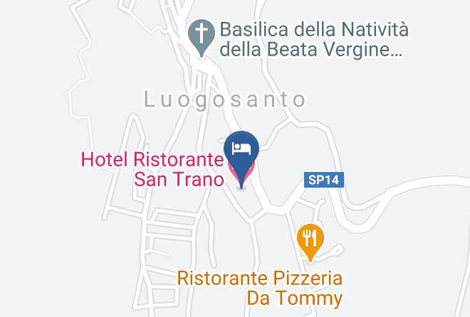 Sassari - Hotel Ristorante San Trano Maps