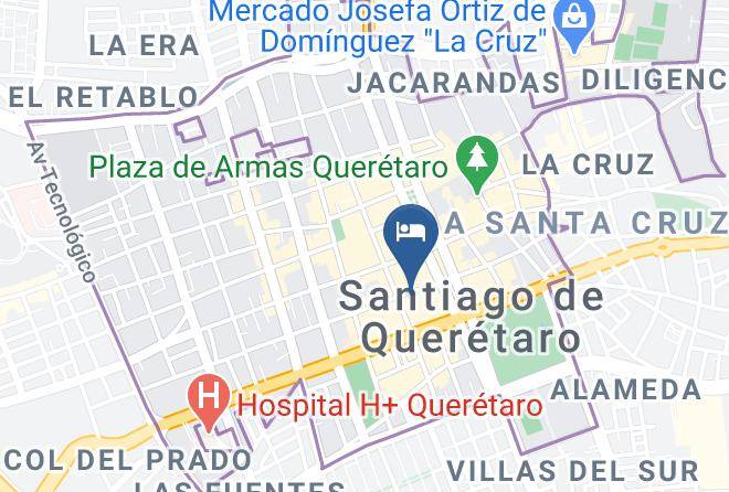 Hotel San Xavier Mapa
 - Queretaro - Santiago De Queretaro