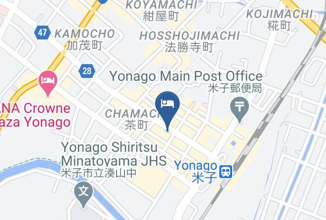 Yonago City - Hotel Sanada Maps