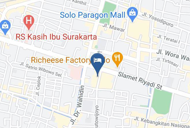 Surakarta - Hotel Sanashtri Maps