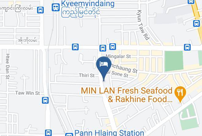 Yangon West - Hotel Sanchaung Maps