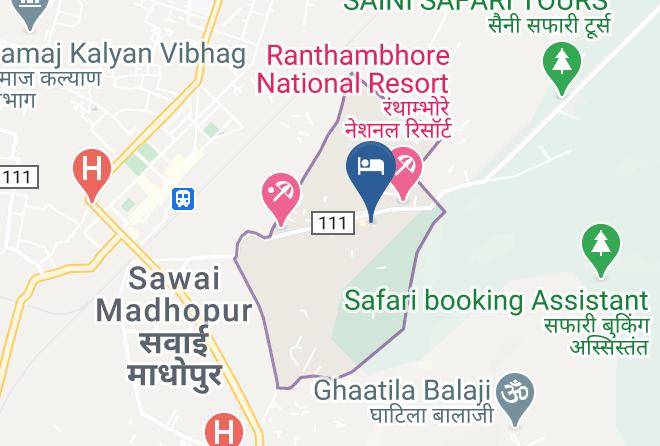 Sawai Madhopur - Hotel Sanctuary Resort Maps