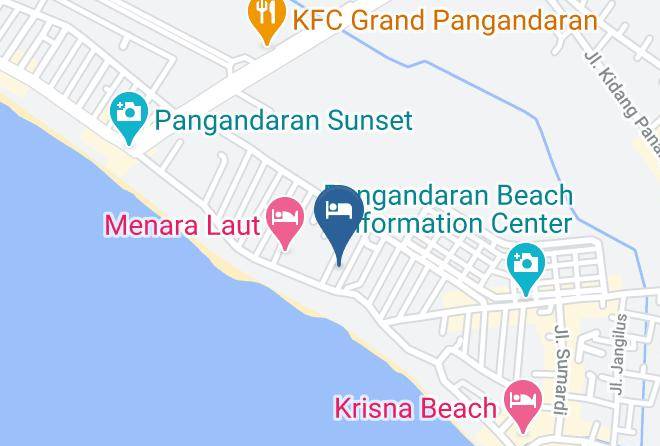 Pangandaran Regency - Hotel Sandaan Maps
