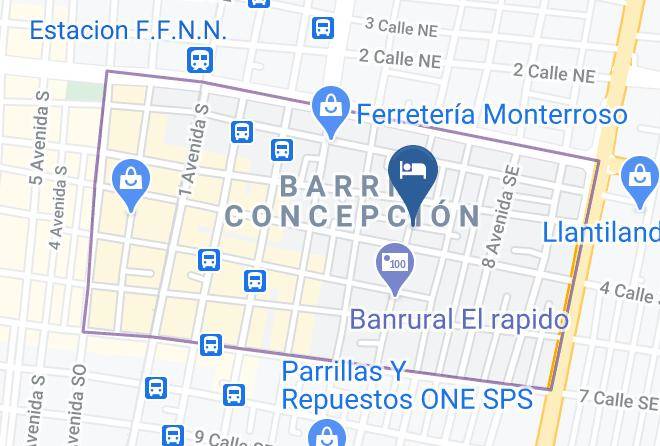San Pedro Sula - Hotel Sandoval Maps