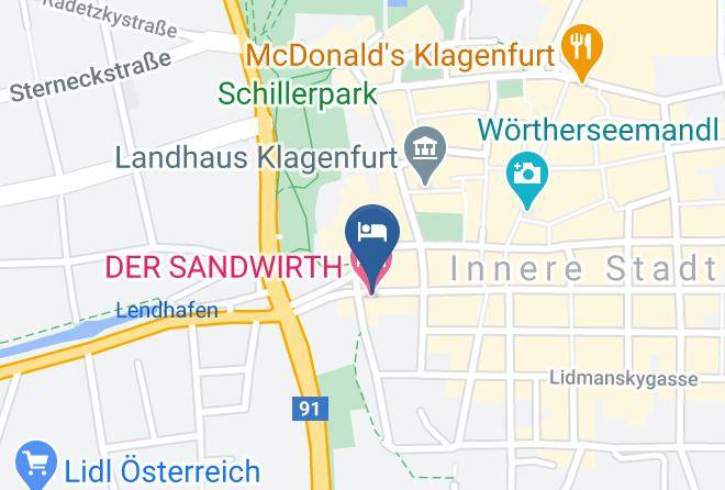 Klagenfurt - Hotel Sandwirth Maps