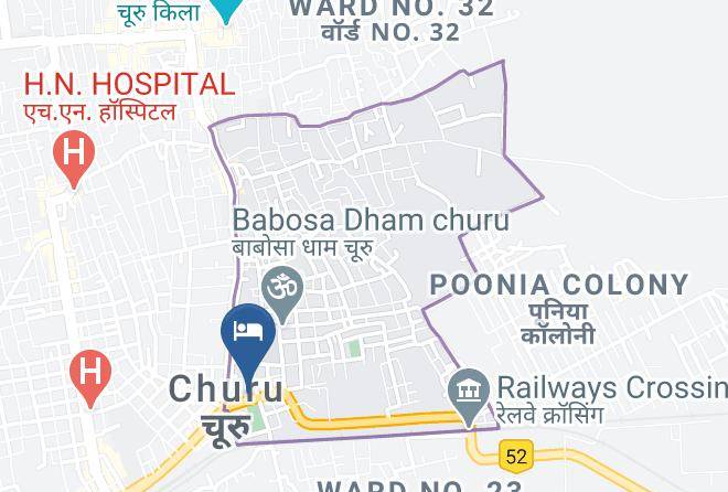Churu - Hotel Sangam Maps