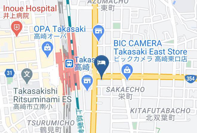 Takasaki City - Hotel Sanko Takasaki Maps