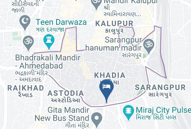 Ahmadabad - Hotel Sanman Far Comfortable Stop Maps