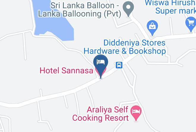 Kandy - Hotel Sannasa Maps