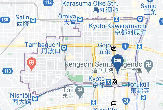 Kyoto City Shimogyo Ward - Hotel Sanoya Maps