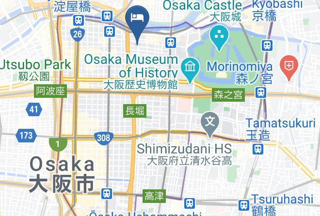 Osaka City Chuo Ward - Hotel Sanrriott Maps