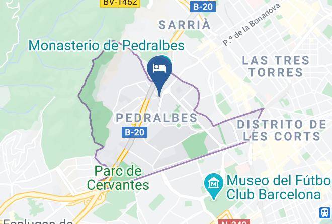 Barcelona - Hotel Sansi Pedralbes Maps