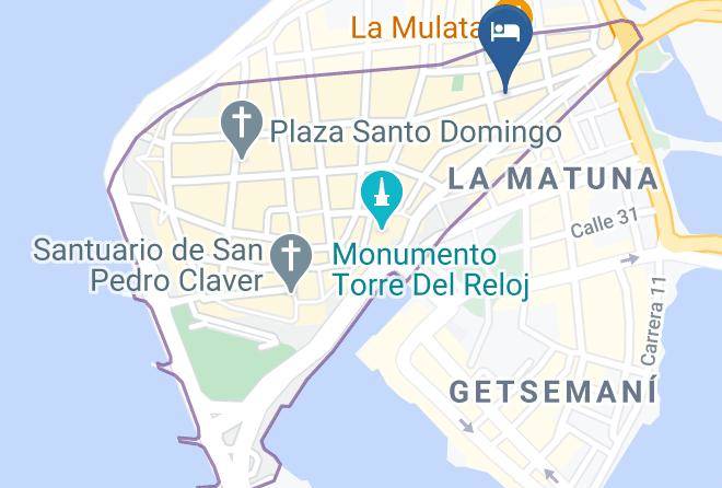 Cartagena De Indias - Hotel Santa Alejandria Maps