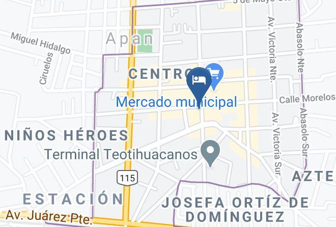 Apan - Hotel Santa Ana Maps