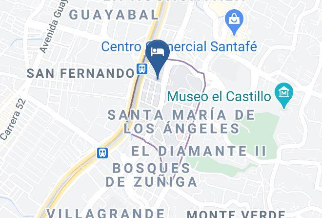 Medellin - Hotel Santa Ana Medellin Maps
