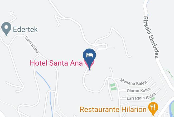 Gipuzkoa - Hotel Santa Ana Maps