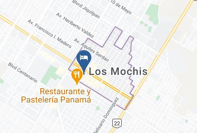 Ahome - Hotel Santa Anita Los Mochis Maps