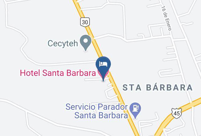 Huichapan - Hotel Santa Barbara Maps