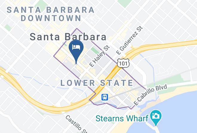 Santa Barbara - Hotel Santa Barbara Maps
