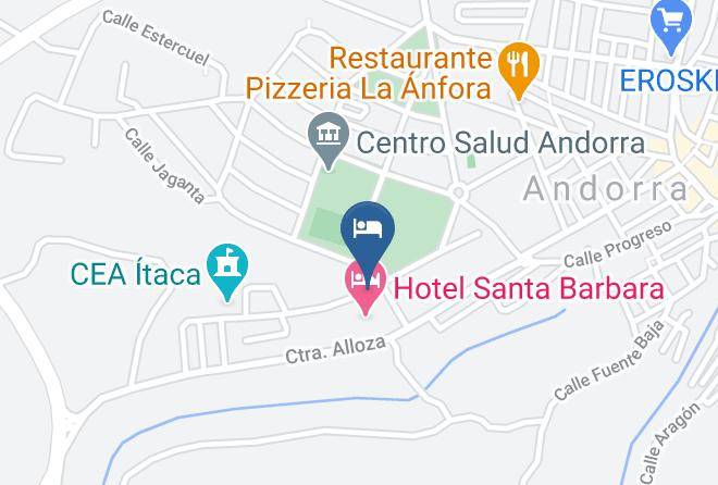 Teruel - Hotel Santa Barbara Maps