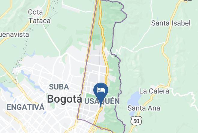 Hotel Santa Barbara Usaquen Inn Map