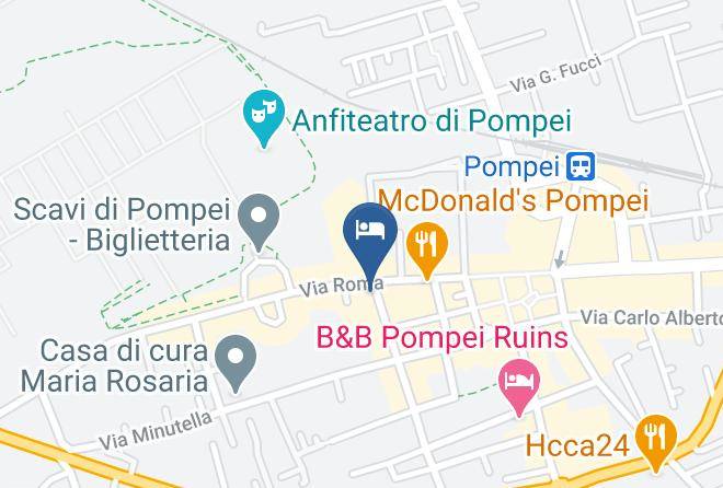 Hotel Santa Caterina Pompei Map