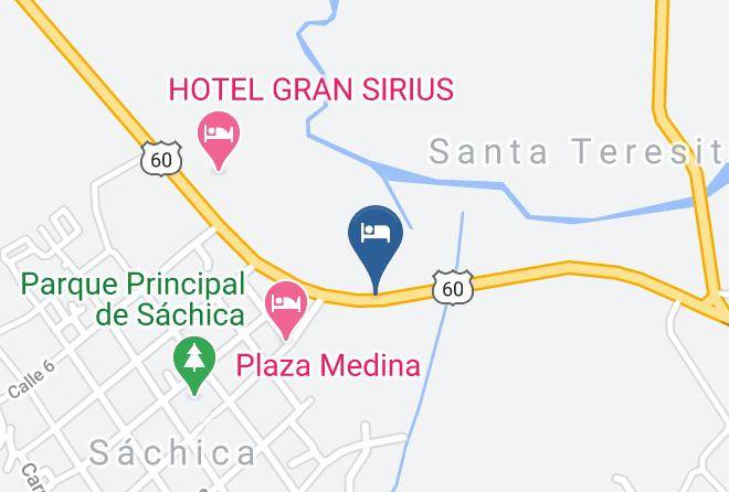 Hotel Santa Cecilia Map - Boyaca - Sachica