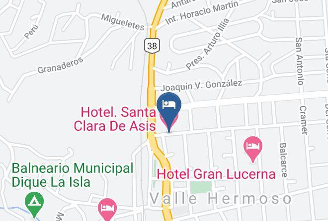 Punilla Department - Hotel Santa Clara De Asis Maps