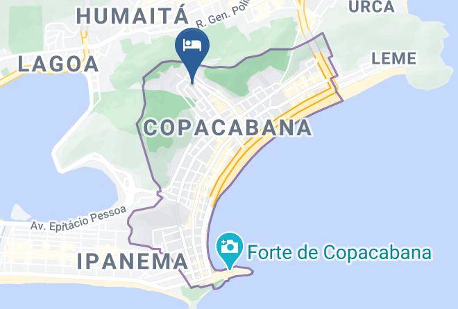 Rio De Janeiro Acabana - Hotel Santa Clara Maps