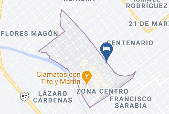 Sabinas - Hotel Santa Clara Maps