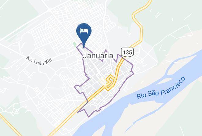 Januaria - Hotel Santa Cruz Maps