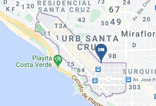 Miraflores - Hotel Santa Cruz Maps