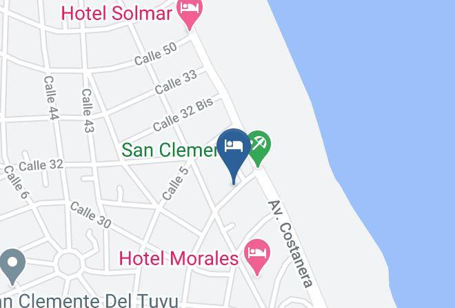 Mar Del Tuyu - Hotel Santa Elena Maps