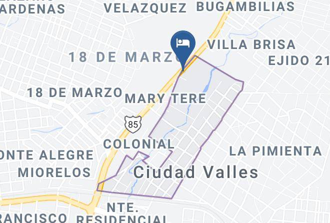 Ciudad Valles - Hotel Santa Engracia Maps
