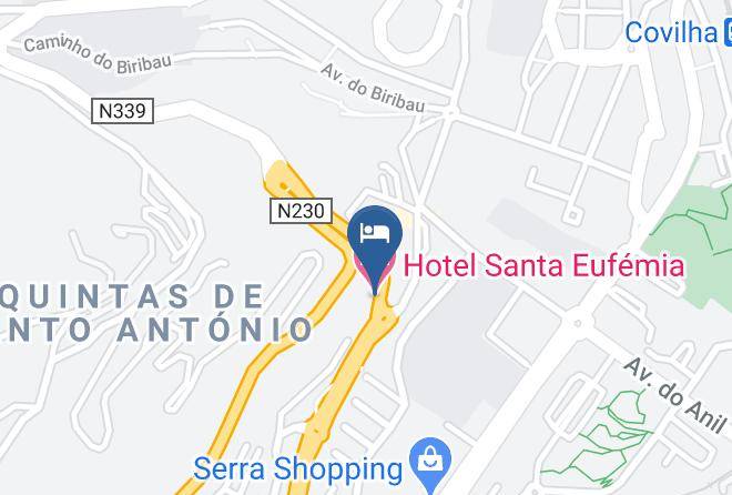 Covilha - Hotel Santa Eufemia Maps
