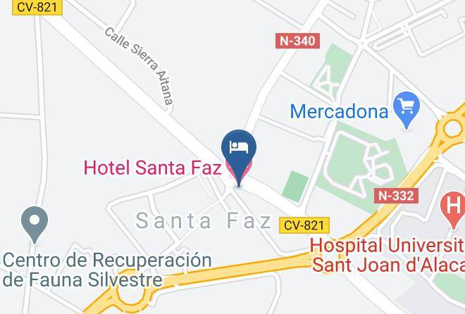 Alicante - Hotel Santa Faz Maps