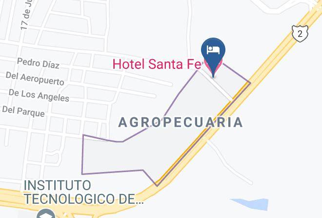 Cananea Municipality - Hotel Santa Fe Maps