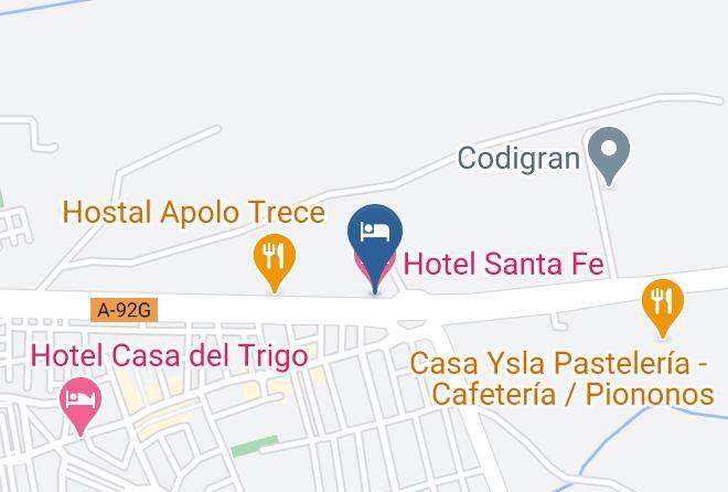 Granada - Hotel Santa Fe Maps