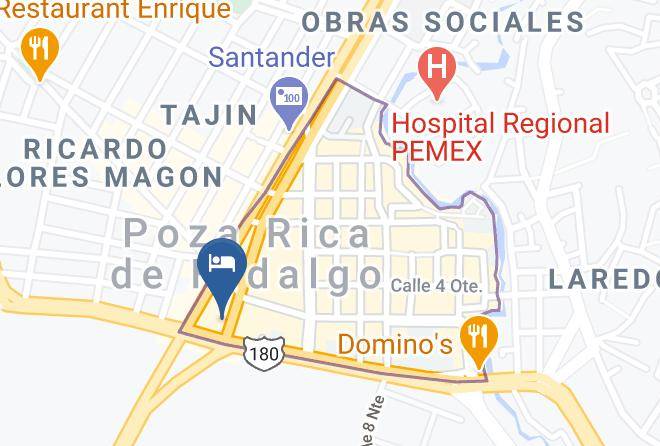 Poza Rica De Hidalgo - Hotel Santa Fe Maps