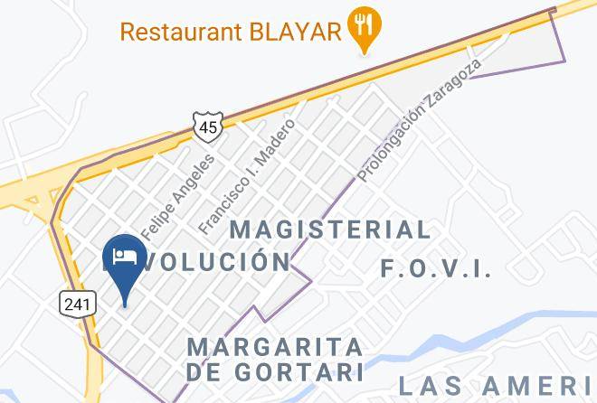 Vicente Guerrero Municipality - Hotel Santa Fe Maps