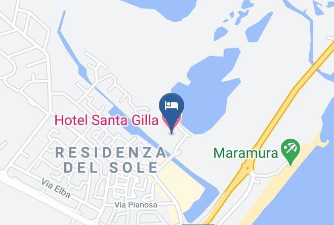 Cagliari - Hotel Santa Gilla Maps