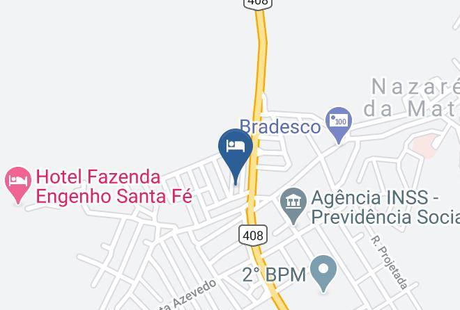 Nazare Da Mata - Hotel Santa Inez Maps