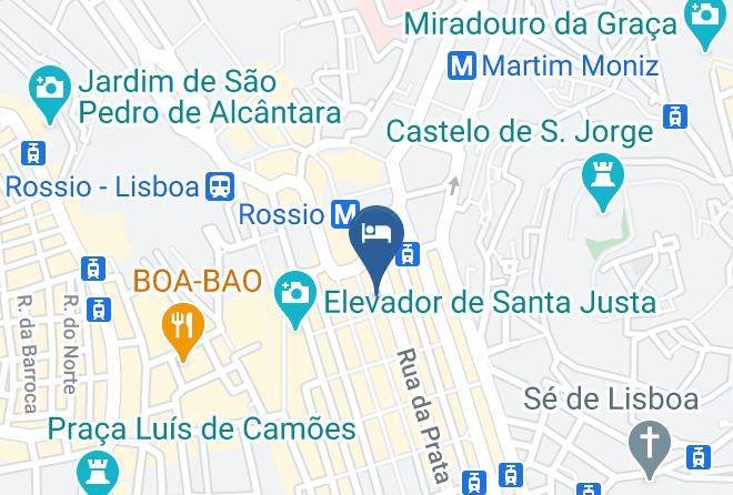 Hotel Santa Justa Lisboa Map
