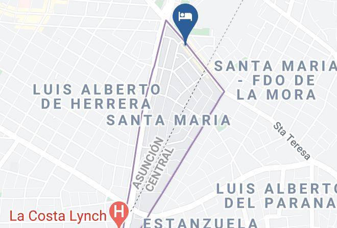 Asuncion - Hotel Santa Maria Maps
