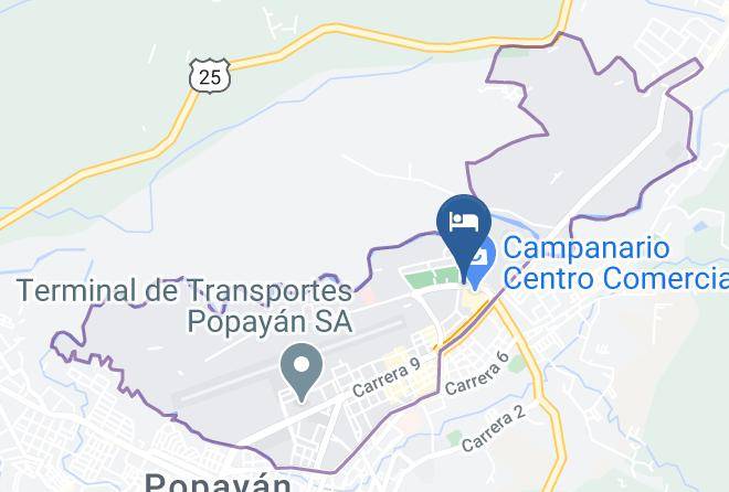 Popayan - Hotel Santa Maria Maps